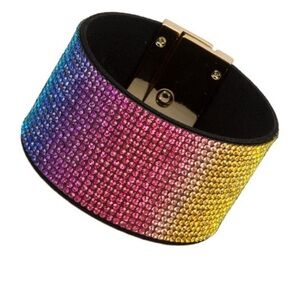 Bling rainbow clasp bracelet